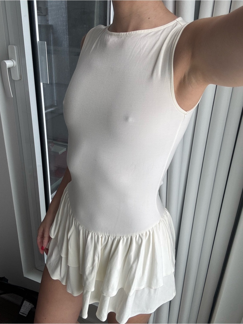 Aritzia Wilfred Goodlux Bloomsbury Dress in Light Birch xxs